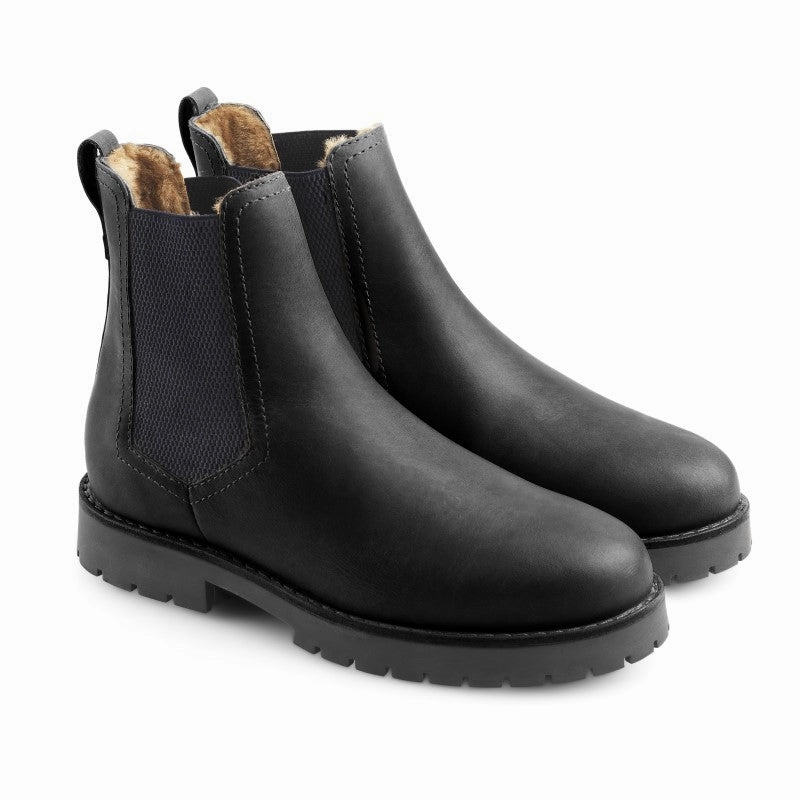 Special Offer Inside Limited Edition Offer Fairfax & Favor Boudica Fur-Lined Ladies Leather Boot - Black