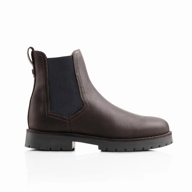 Biggest Savings Now Fairfax & Favor Boudica Fur-Lined Ladies Leather Boot - Mahogany