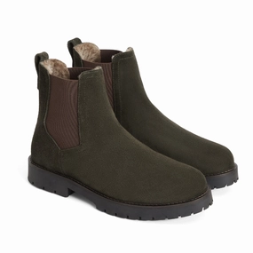 Fairfax & Favor Boudica Fur-Lined Ladies Suede Boot - Moss Green Hot Pick Deal Shop Save Today