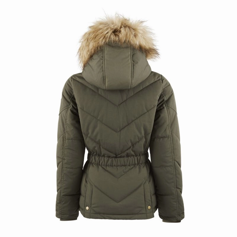 Clearance Blowout Flash Sale Alert Now Fairfax & Favor Charlotte Padded Ladies Jacket - Khaki