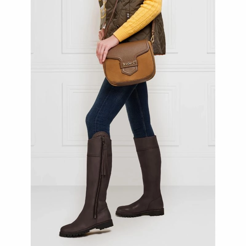 Grab It Fast Dont Miss Out Fairfax & Favor Explorer Narrow Fit Ladies Waterproof Boots - Mahogany