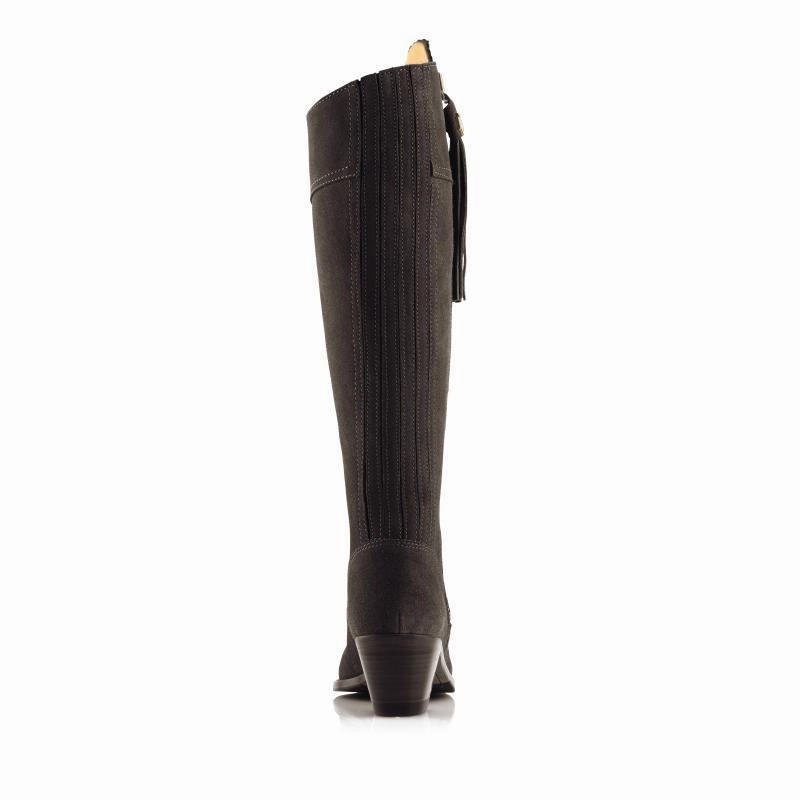 Dont Miss This Offer Save Today Only Fairfax & Favor Heeled Regina Sporting Fit Ladies Suede Boot - Chocolate