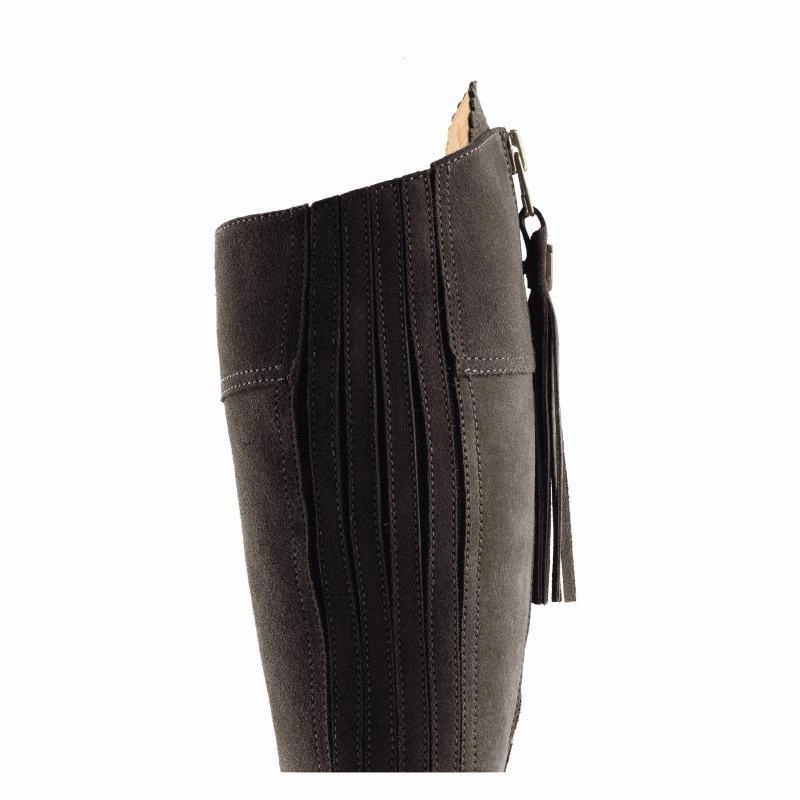 Online Exclusive Deal Fairfax & Favor Heeled Regina Sporting Fit Ladies Suede Boot - Chocolate