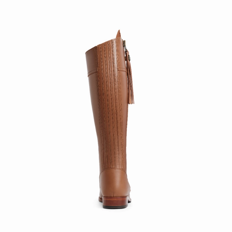 Fairfax & Favor Regina Ladies Leather Boot - Tan Special Steal Event