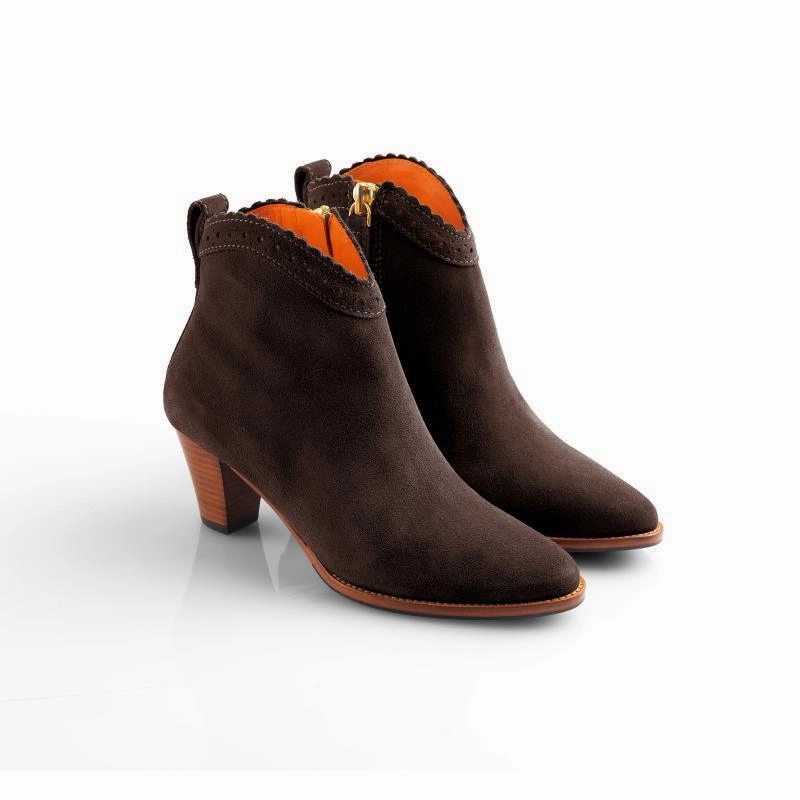 Fairfax & Favor Regina Ladies Suede Ankle Boot - Chocolate Clearance Alert Now