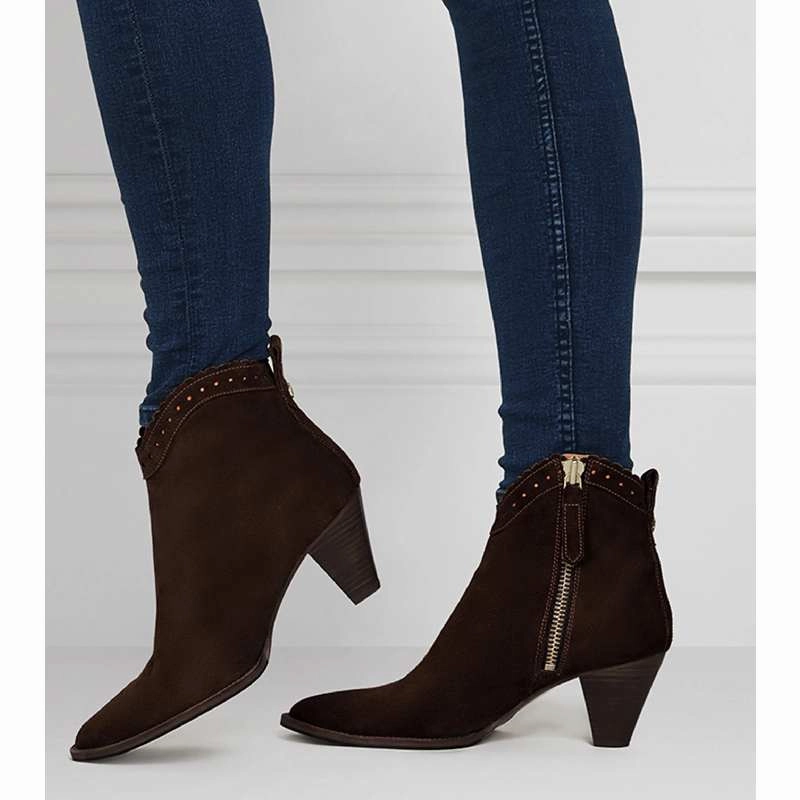 Flash Sale Alert Dont Miss Big Savings Fairfax & Favor Regina Ladies Suede Ankle Boot - Chocolate