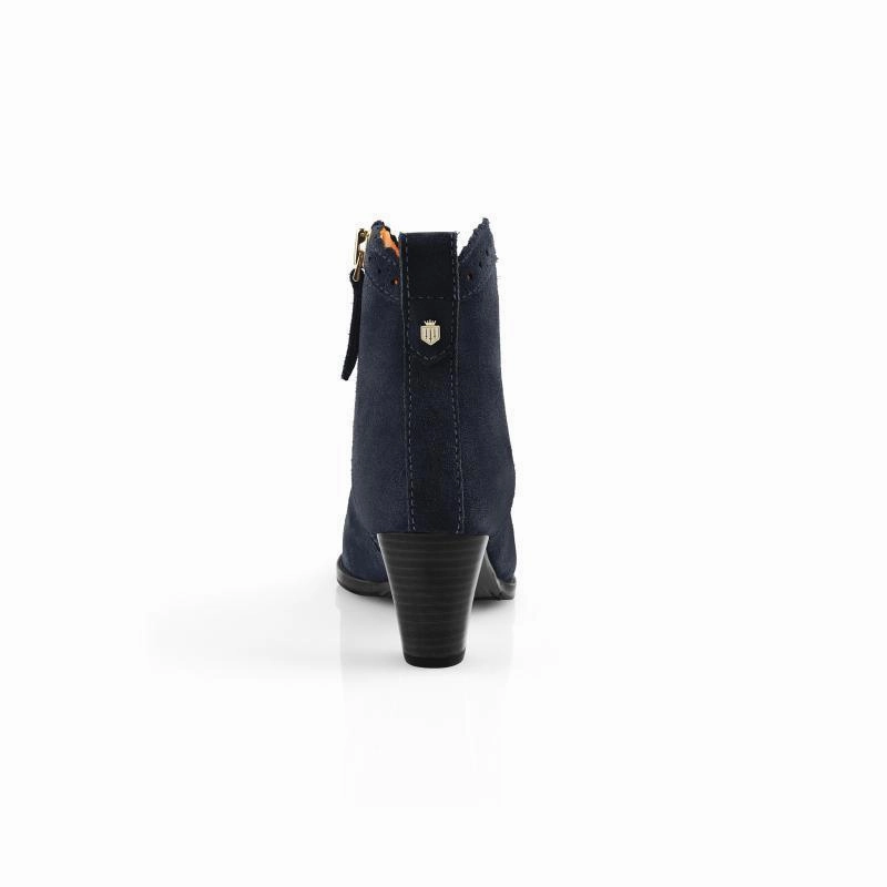 Unmissable Deal Today Fairfax & Favor Regina Ladies Suede Ankle Boot - Navy