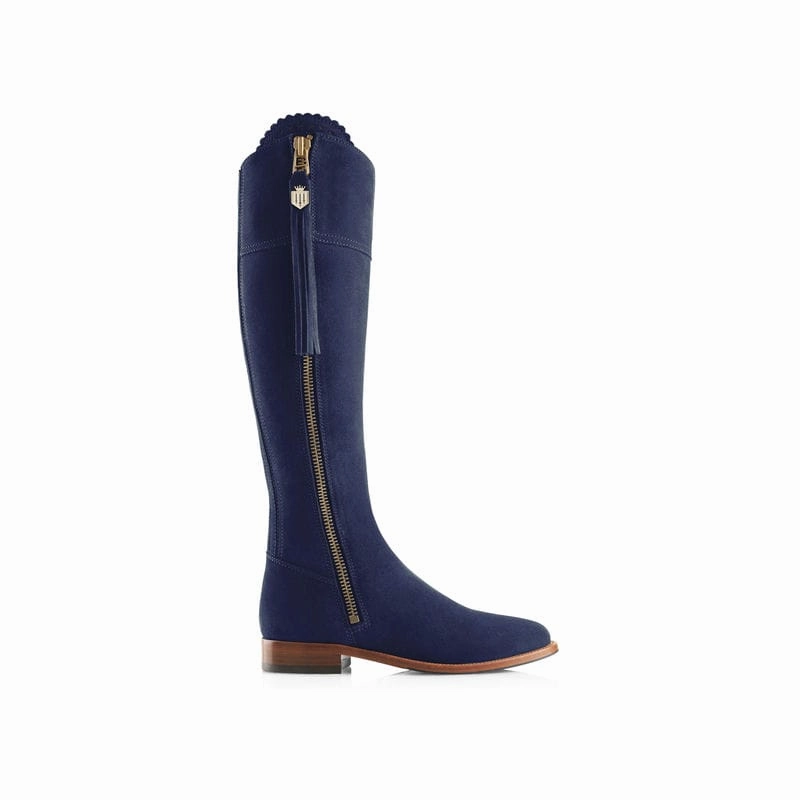 Fairfax & Favor Regina Ladies Suede Boot - Ink Daily Special Offer Todays Best Deal