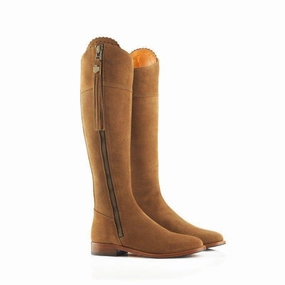 Fairfax & Favor Regina Ladies Suede Boot - Tan MustShop Sale MustHave Clearance