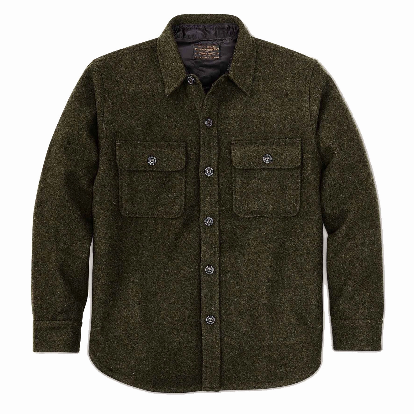 Trending Offer Today Filson Cpo Wool Jac-Shirt Forest Green