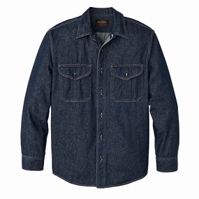 Unmissable Deal Today Filson Denim Guide Shirt Rinse Indigo