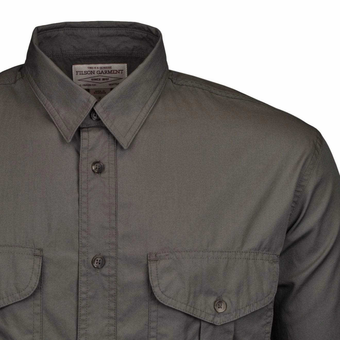 Filson Feather Cloth Shirt Light Olive Exclusive Online Discount