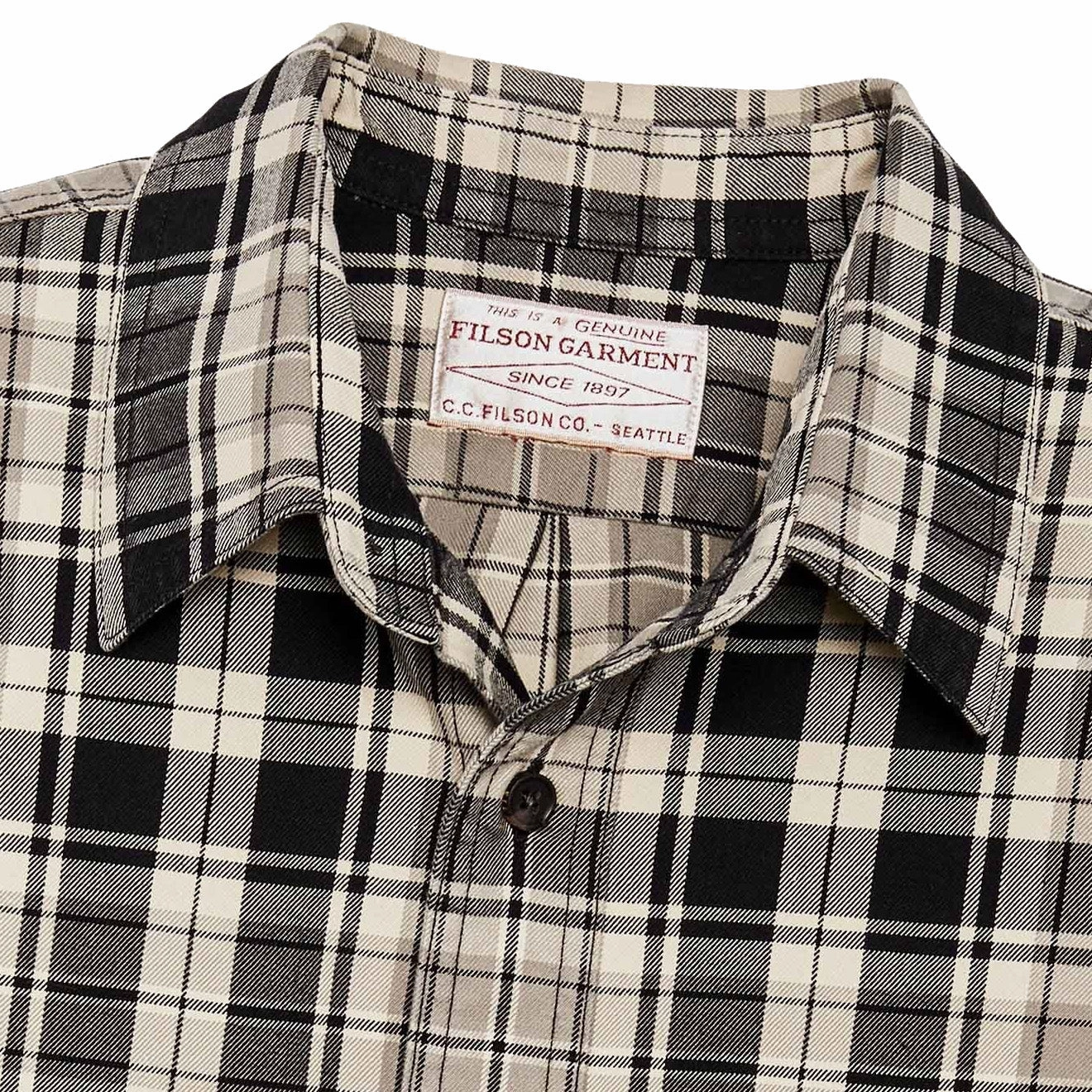 Filson Lightweight Alaskan Guide Shirt Cream / Black / Gray Biggest Savings Now Special Deals Online