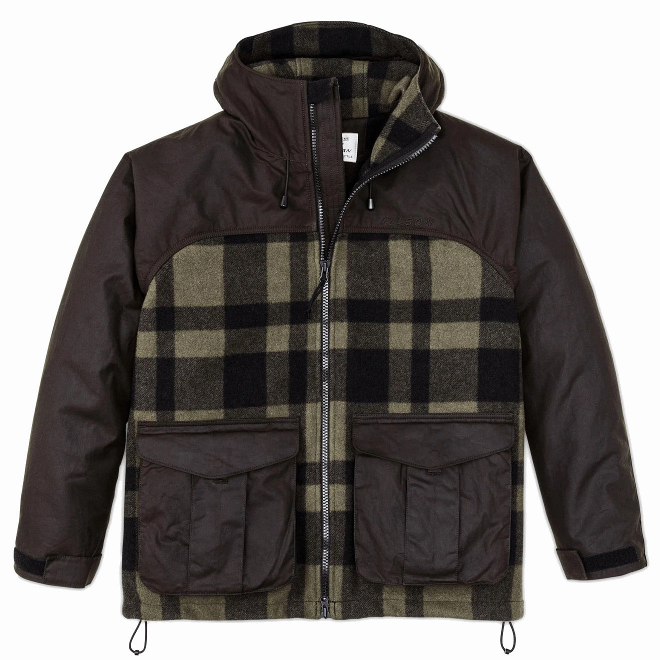 Filson Mackinaw Hunting Jacket Otter Green / Black Plaid Mega Hot Offer