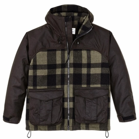 Filson Mackinaw Hunting Jacket Otter Green / Black Plaid Mega Hot Offer