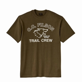 Limited Stock Offer Shop Todays Picks Filson S/S Frontier Graphic T-Shirt Military Olive / Trail
