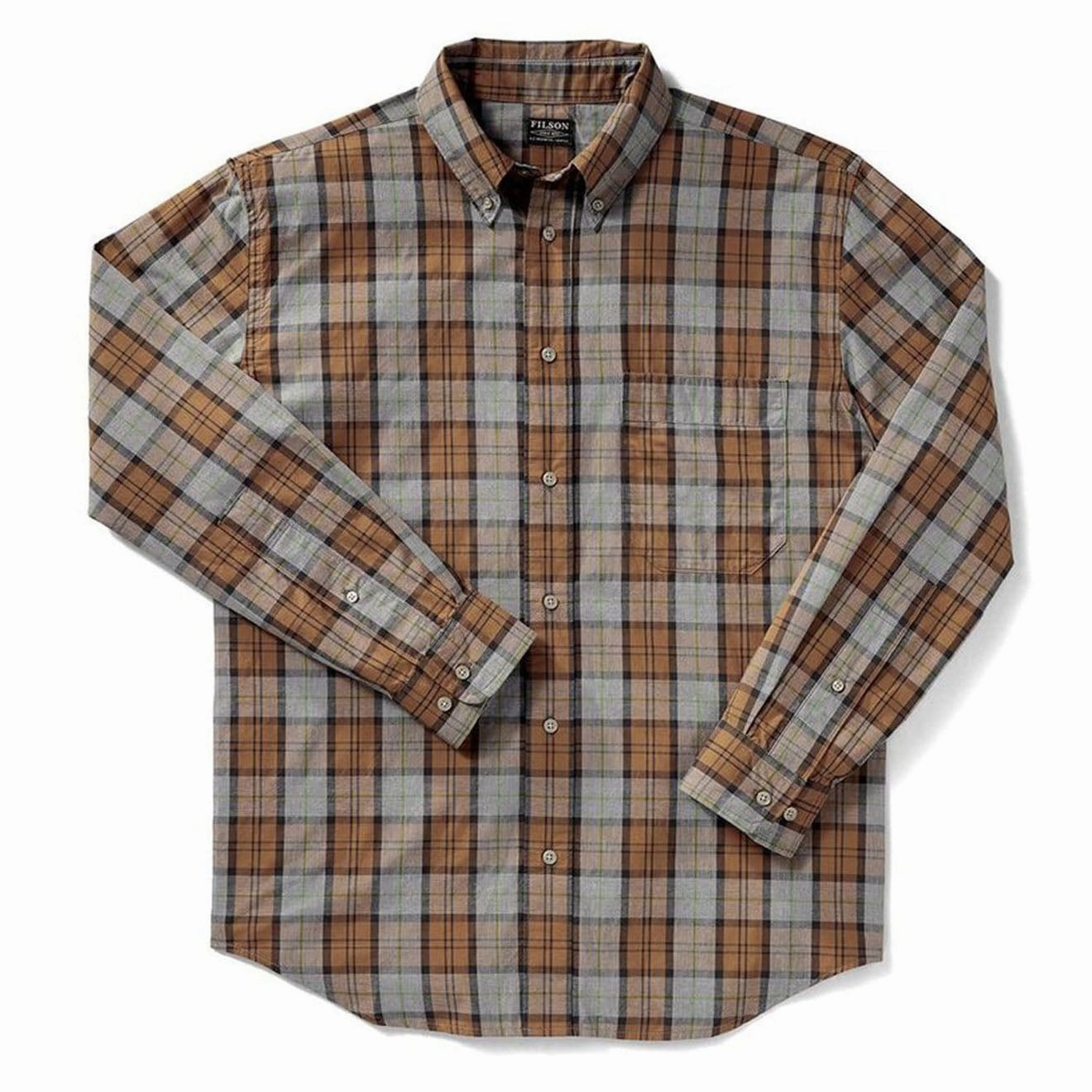 Filson Sutter Sport Shirt Bronze Heather Gray Todays Special Picks