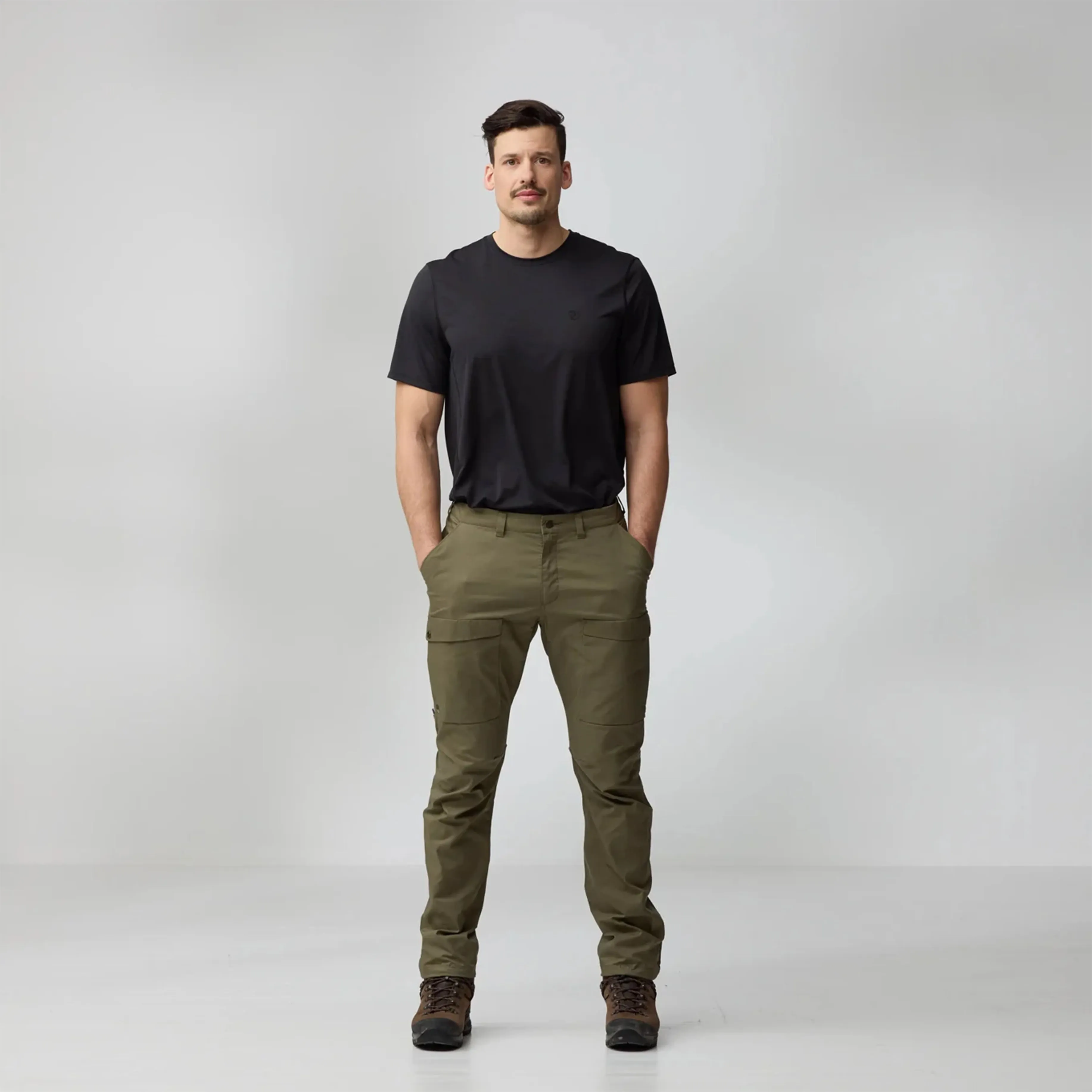 Mega Discount Today Fjallraven Abisko Hybrid Trail Trousers Regular Laurel Green
