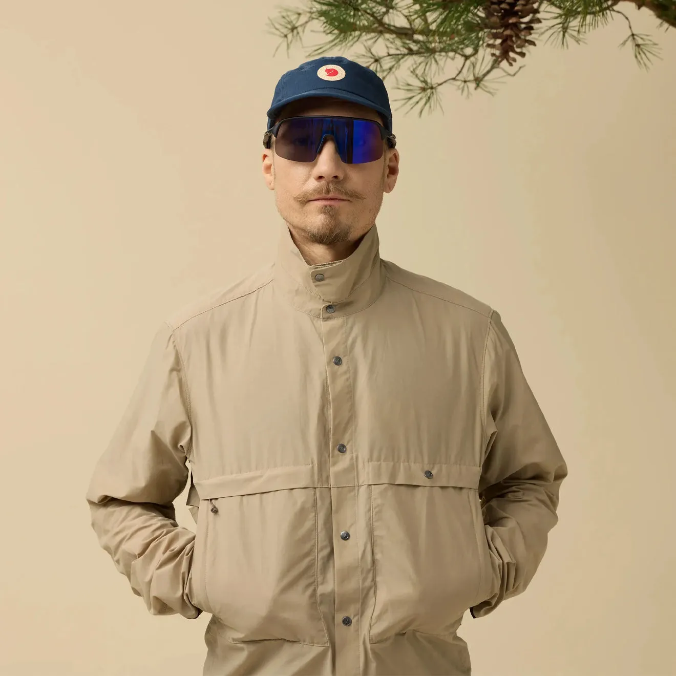 Today Only Hot Sale Fjallraven Hoja Rider'S Wind Jacket Fossil