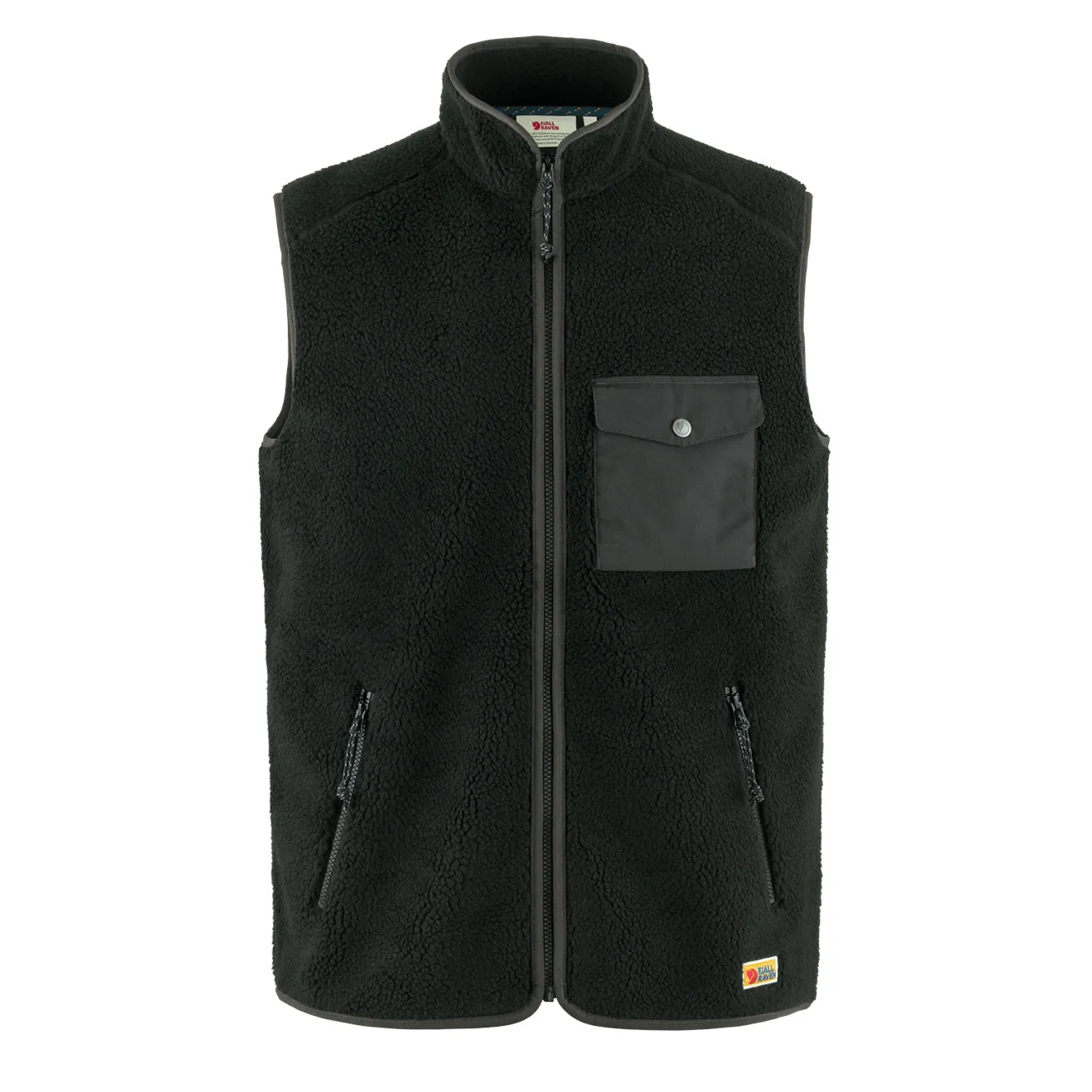 Fjallraven Vardag Pile Fleece Vest Black / Dark Grey Shop Smart Save Mega Discount Today