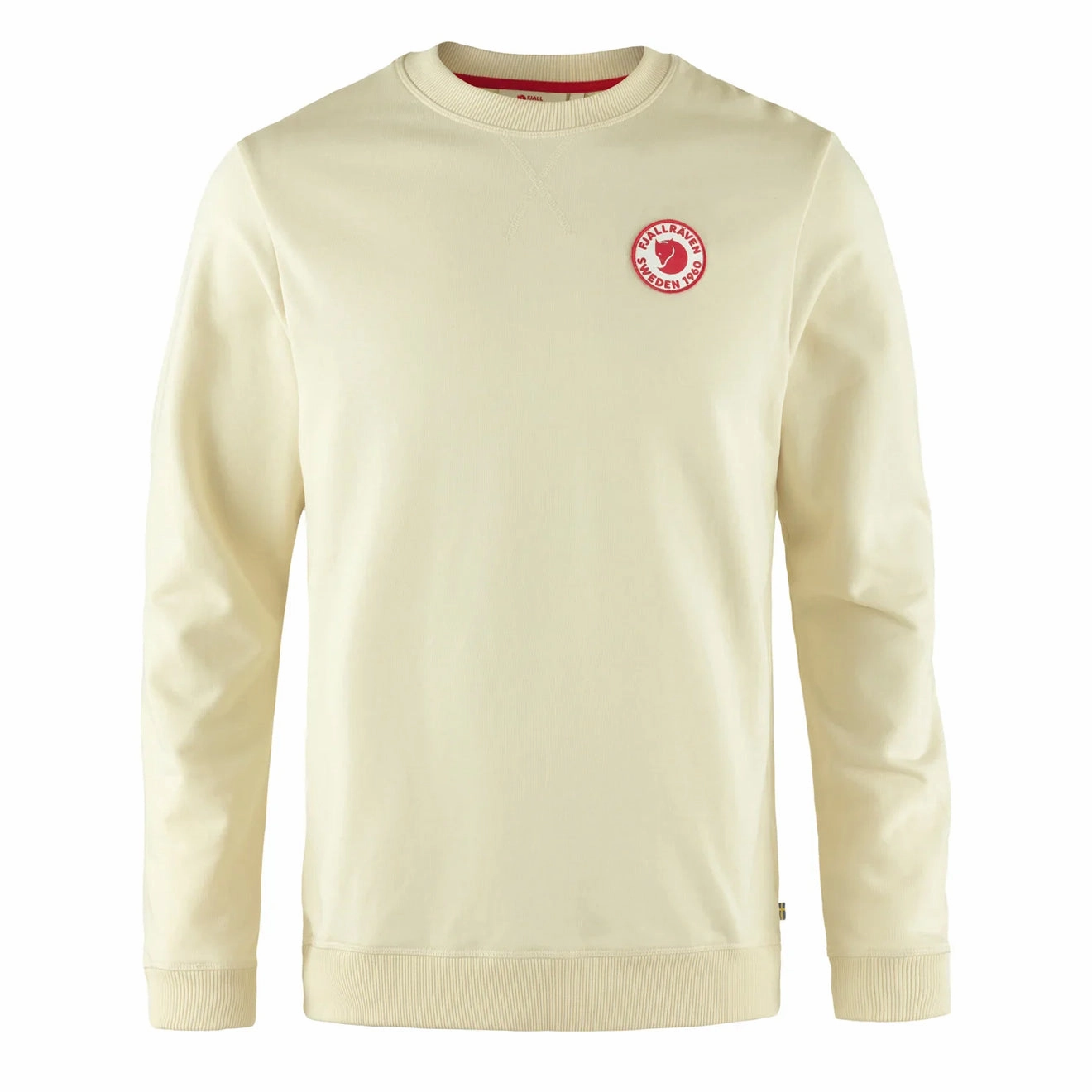Fjallraven 1960 Logo Badge Sweater Chalk White Trending Hot Deal Hot Deal Alert
