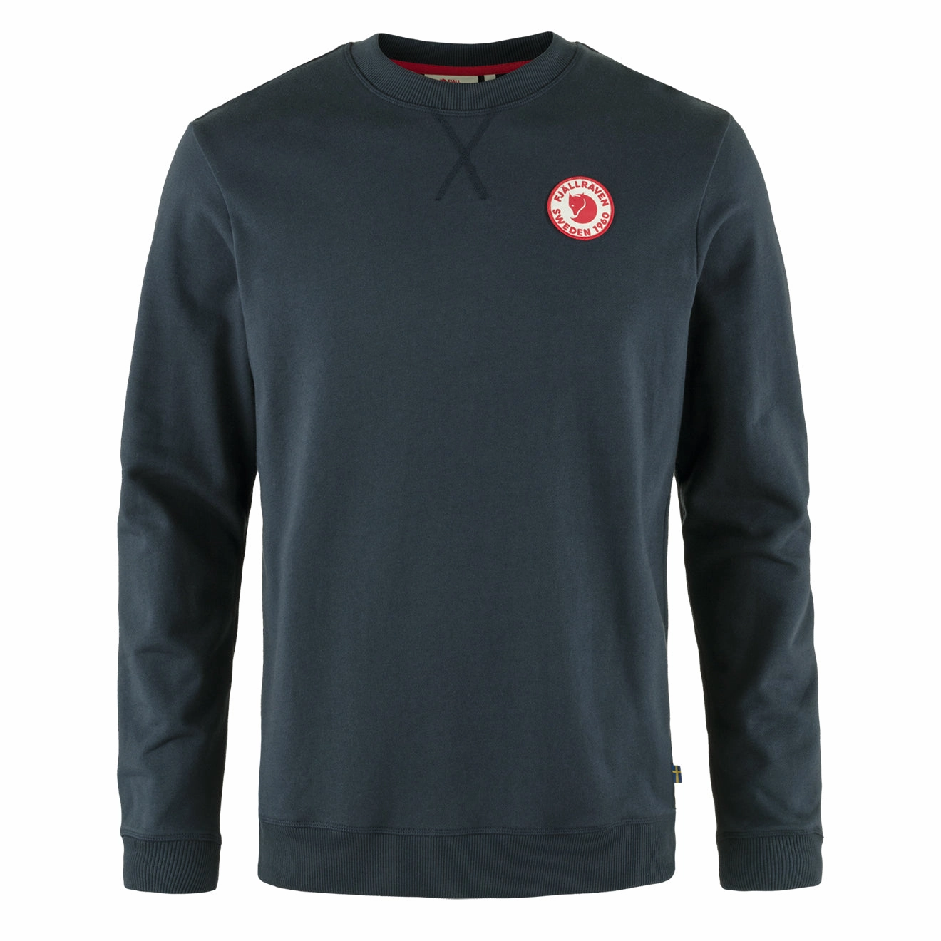 Today Only Discount Alert Fjallraven 1960 Logo Badge Sweater Dark Navy