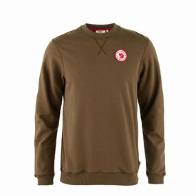 Fjallraven 1960 Logo Badge Sweater Dark Oak Trending Hot Deal