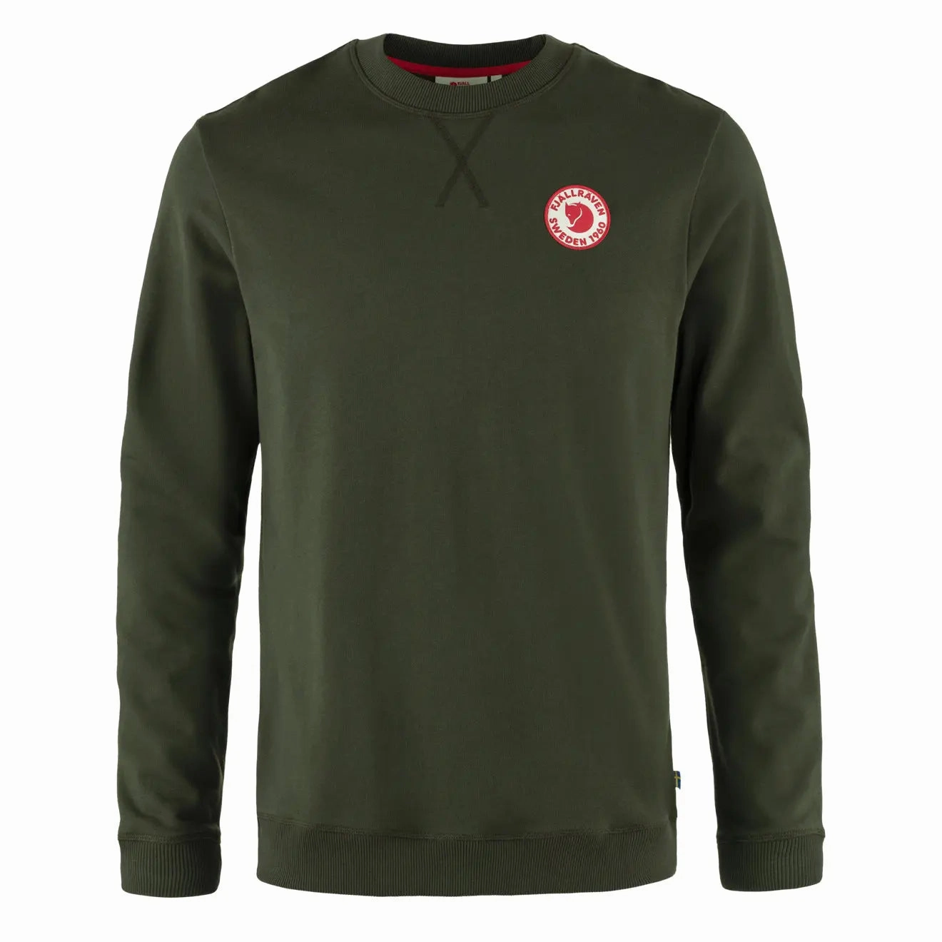 Clearance Blowout Fjallraven 1960 Logo Badge Sweater Deep Forest