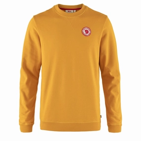 Fjallraven 1960 Logo Badge Sweater Mustard Yellow Hot Pick Deal Limited Stock Hot Deal