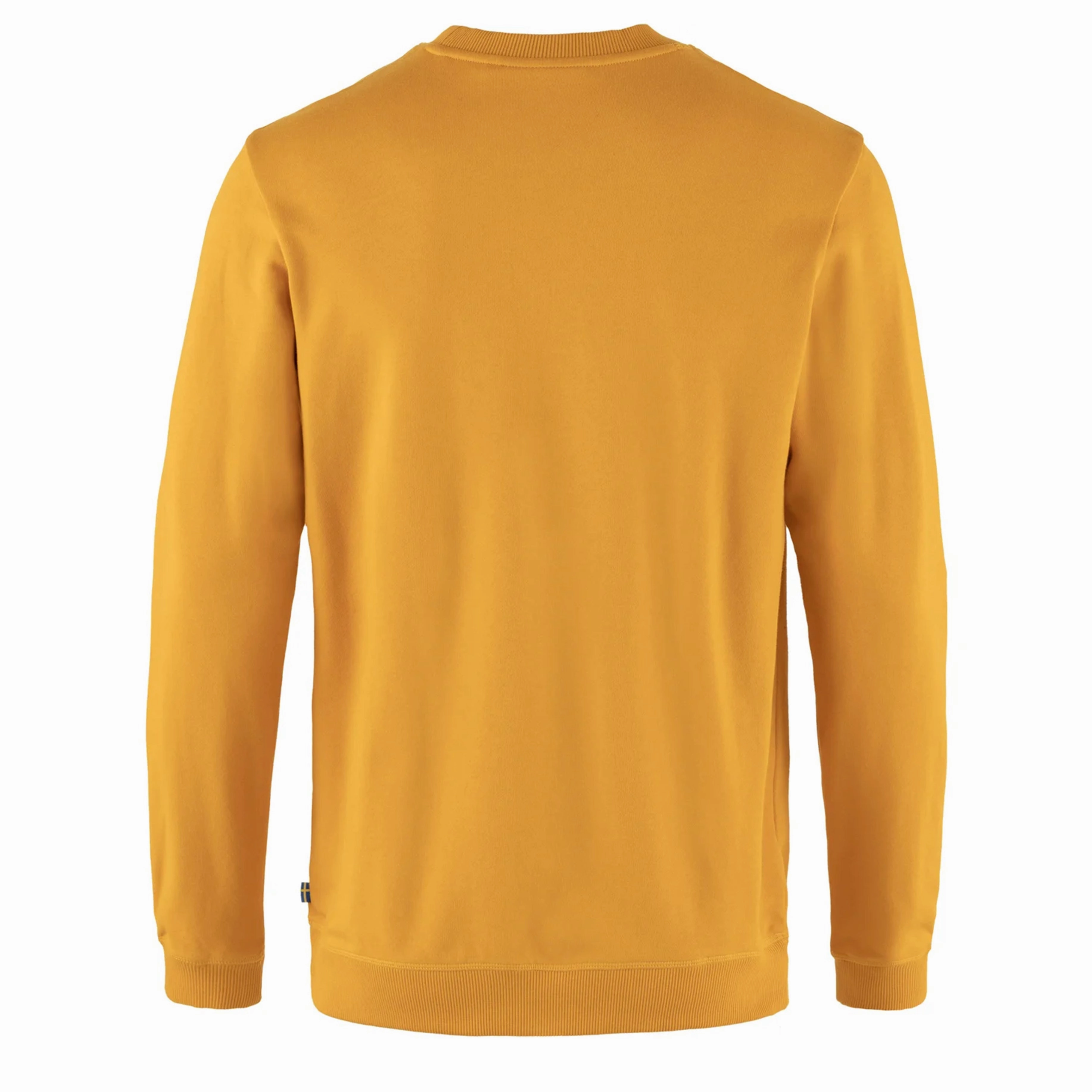 Fjallraven 1960 Logo Badge Sweater Mustard Yellow Sale Ending Soon