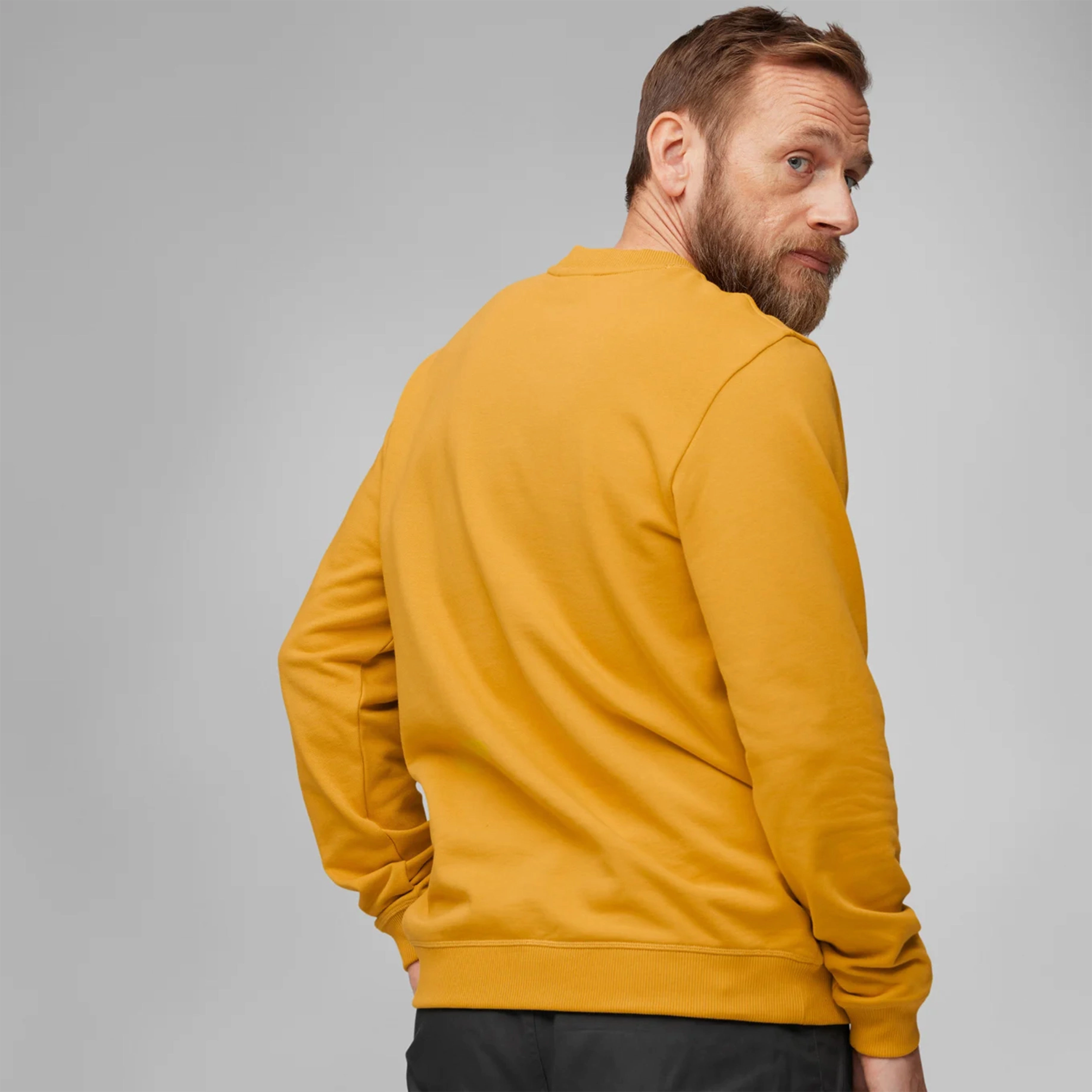Hot Discount Deal Fjallraven 1960 Logo Badge Sweater Mustard Yellow