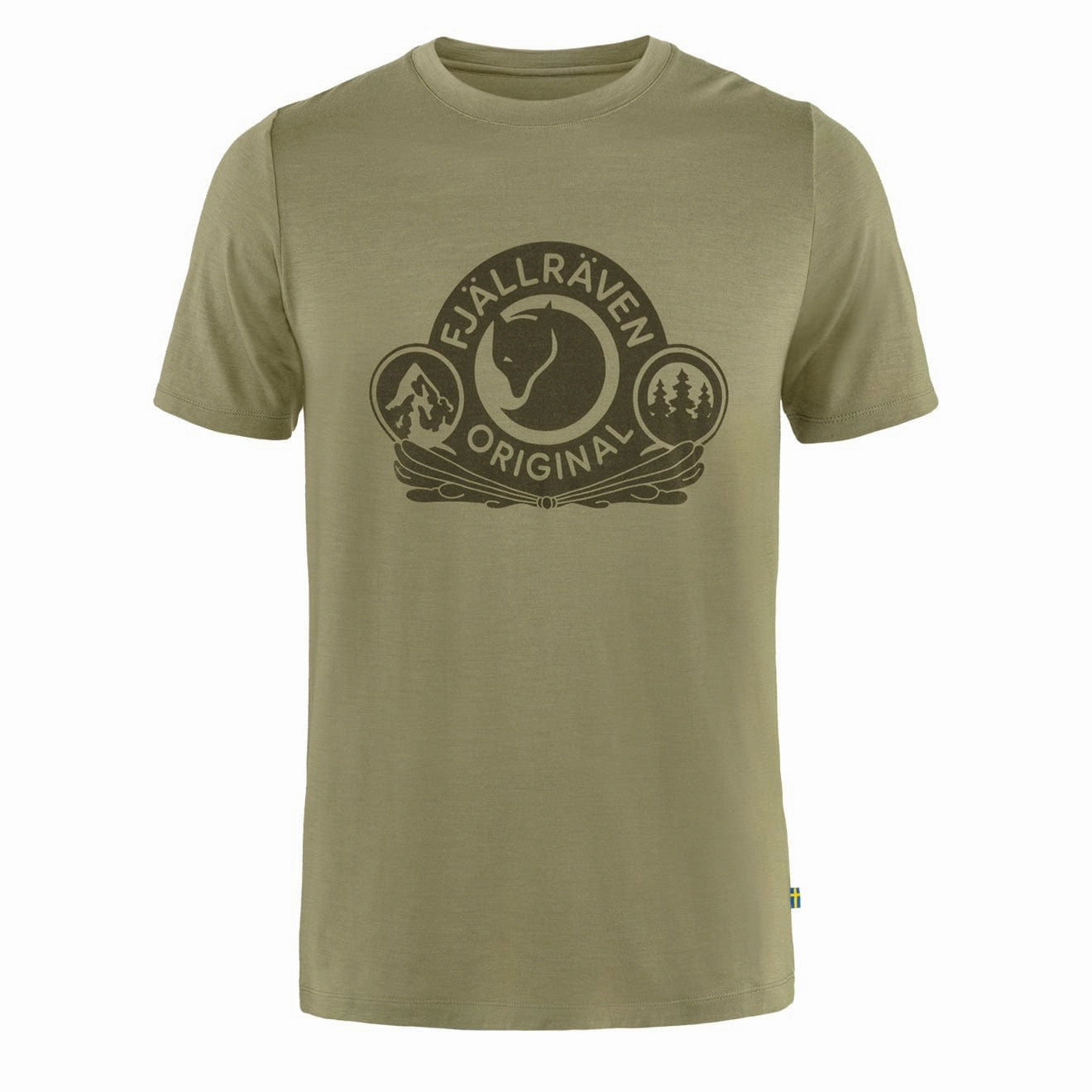 Grab It Fast Fjallraven Abisko Wool Classic Ss T-Shirt Light Olive