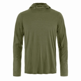 Fjallraven Abisko Wool Sun-Hoodie Laurel Green Hot Clearance Now Dont Miss Hot Deals