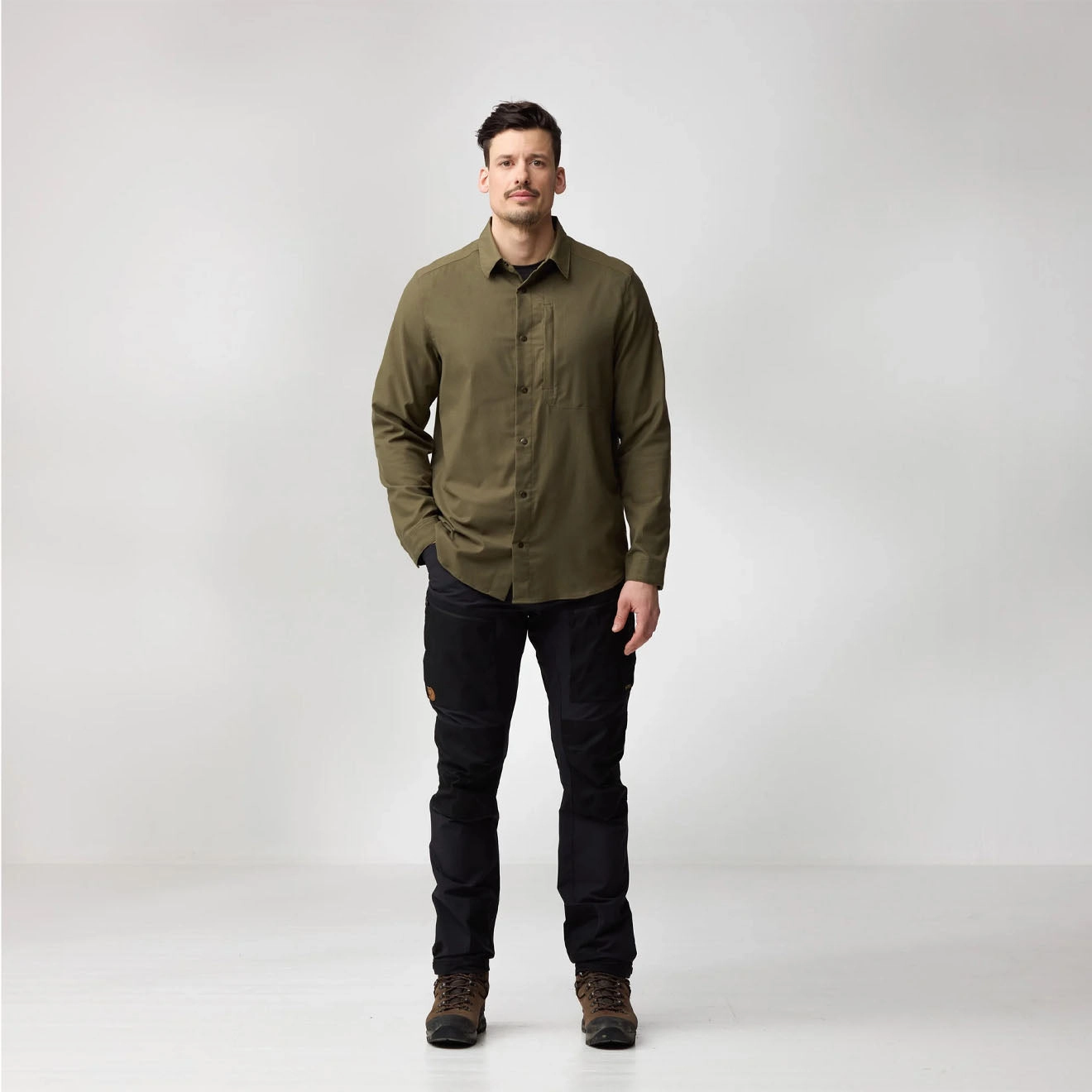 Fjallraven Keb Trekking Shirt Ls Laurel Green-Laurel Green Today Only Discount Alert