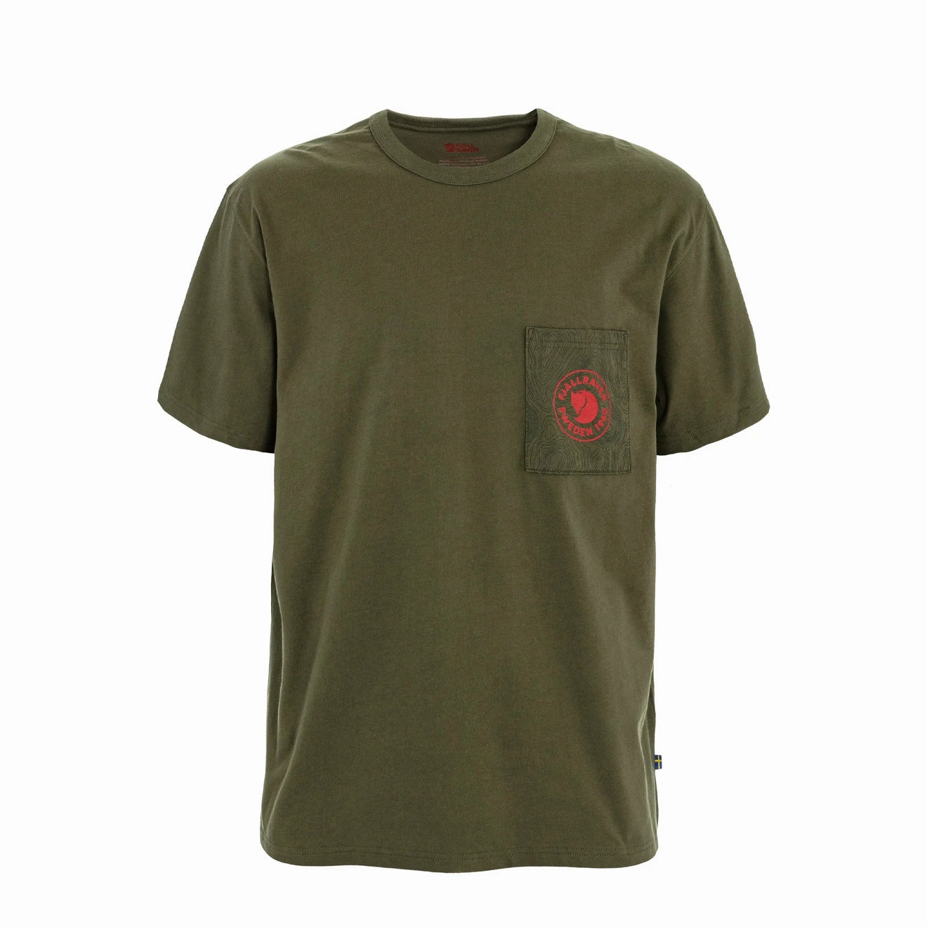 Fjallraven Logo Pocket T-Shirt Laurel Green Hot Deals Today Clearance Savings Now