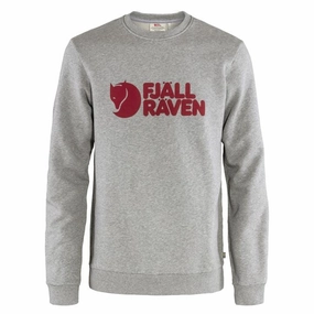 Limited Time Offer Grab Your Deal Today Fjallraven Logo Sweater Grey Melange