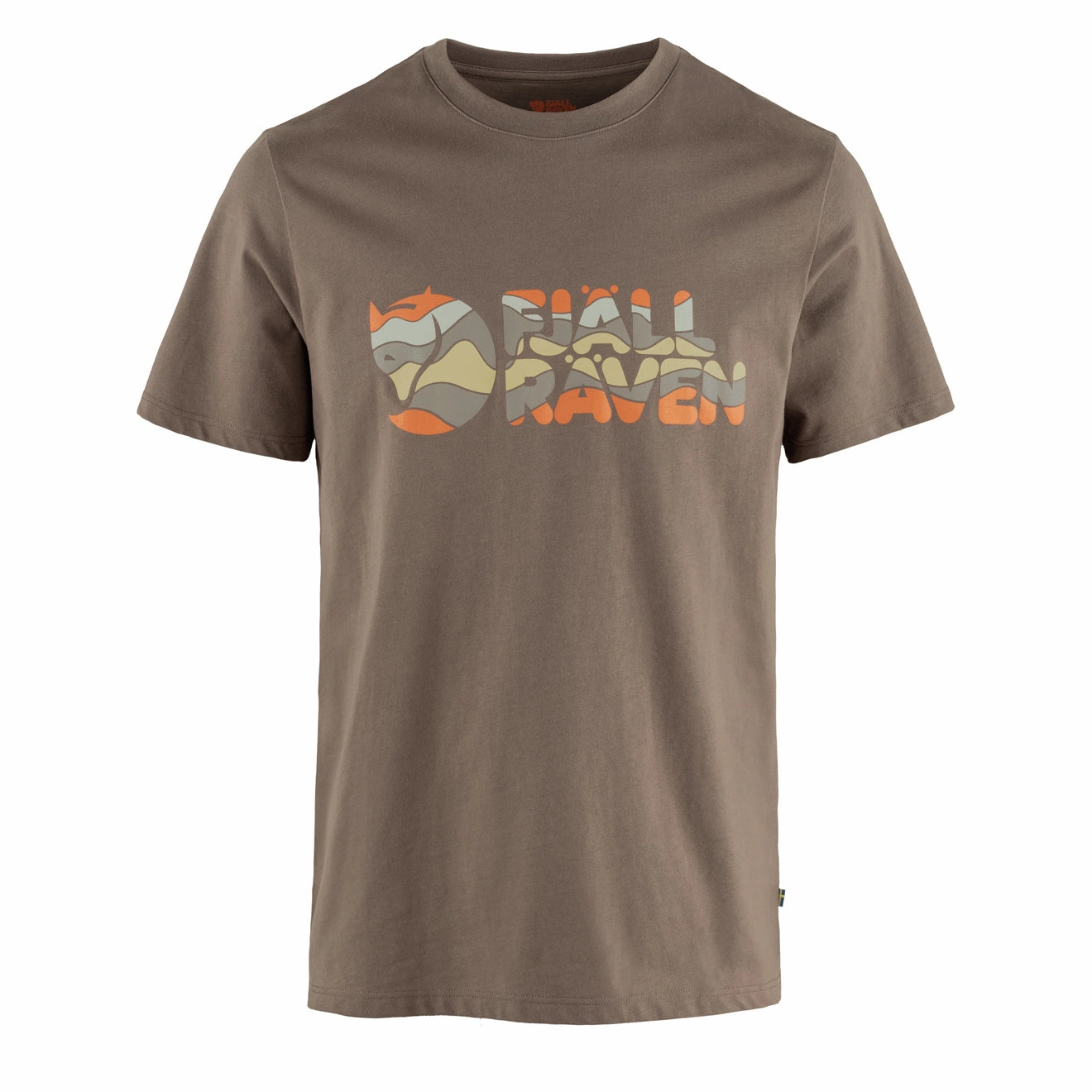 Save Big Today MustHave Deals Fjallraven Multicolor Logo T-Shirt Suede Brown