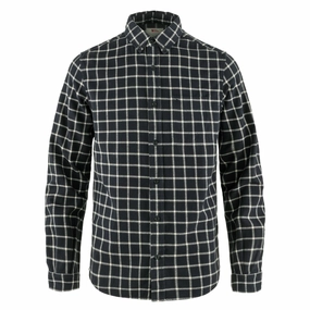 Special Online Offer Fjallraven Ovik Flannel Shirt Dark Navy / Chalk White