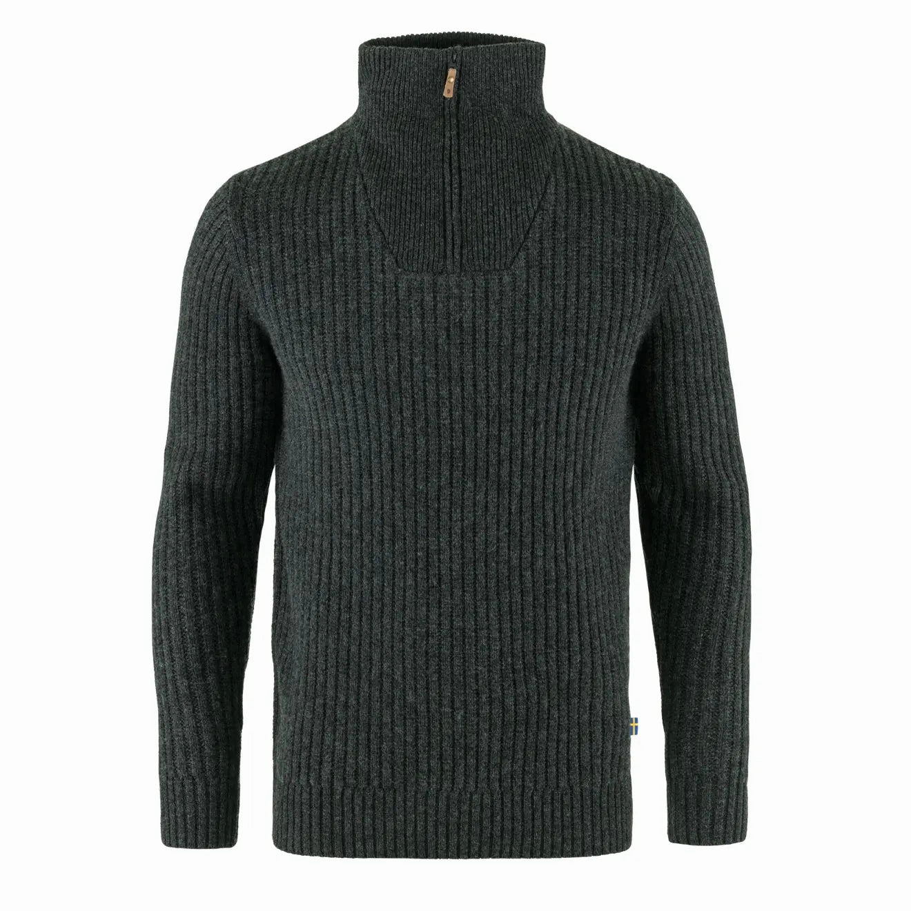 Shop the Savings Now Fjallraven Ovik Half Zip Knit Dark Grey