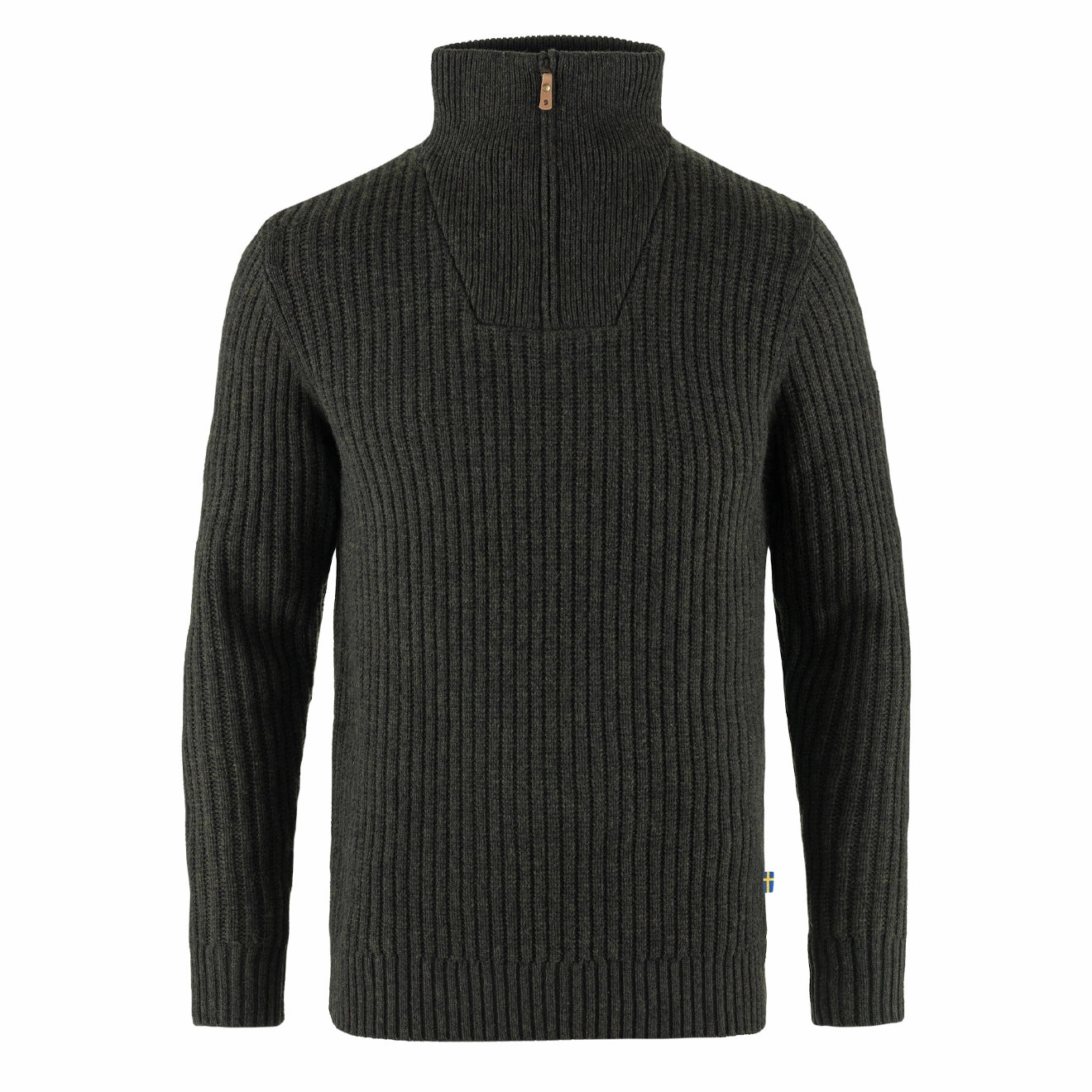 Special Online Offer Fjallraven Ovik Half Zip Knit Dark Olive
