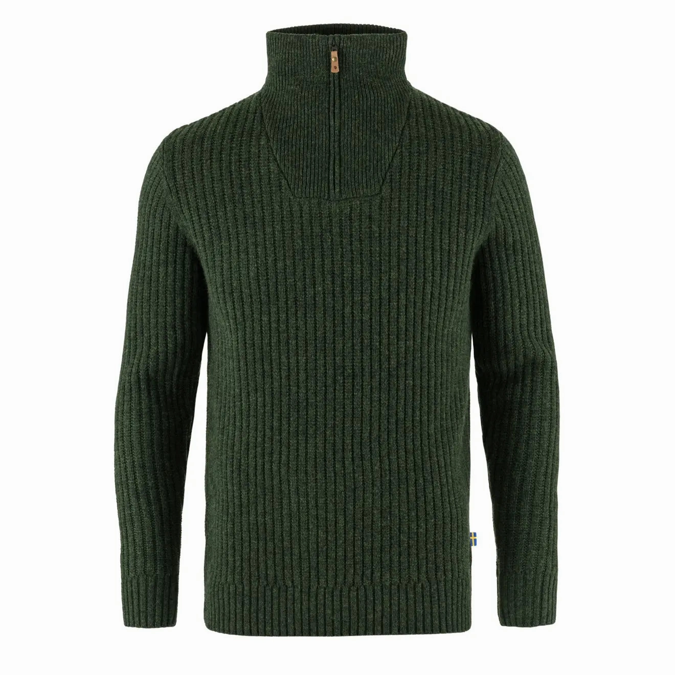 Limited Stock Deals Today Only Offer Fjallraven Ovik Half Zip Knit Deep Forest