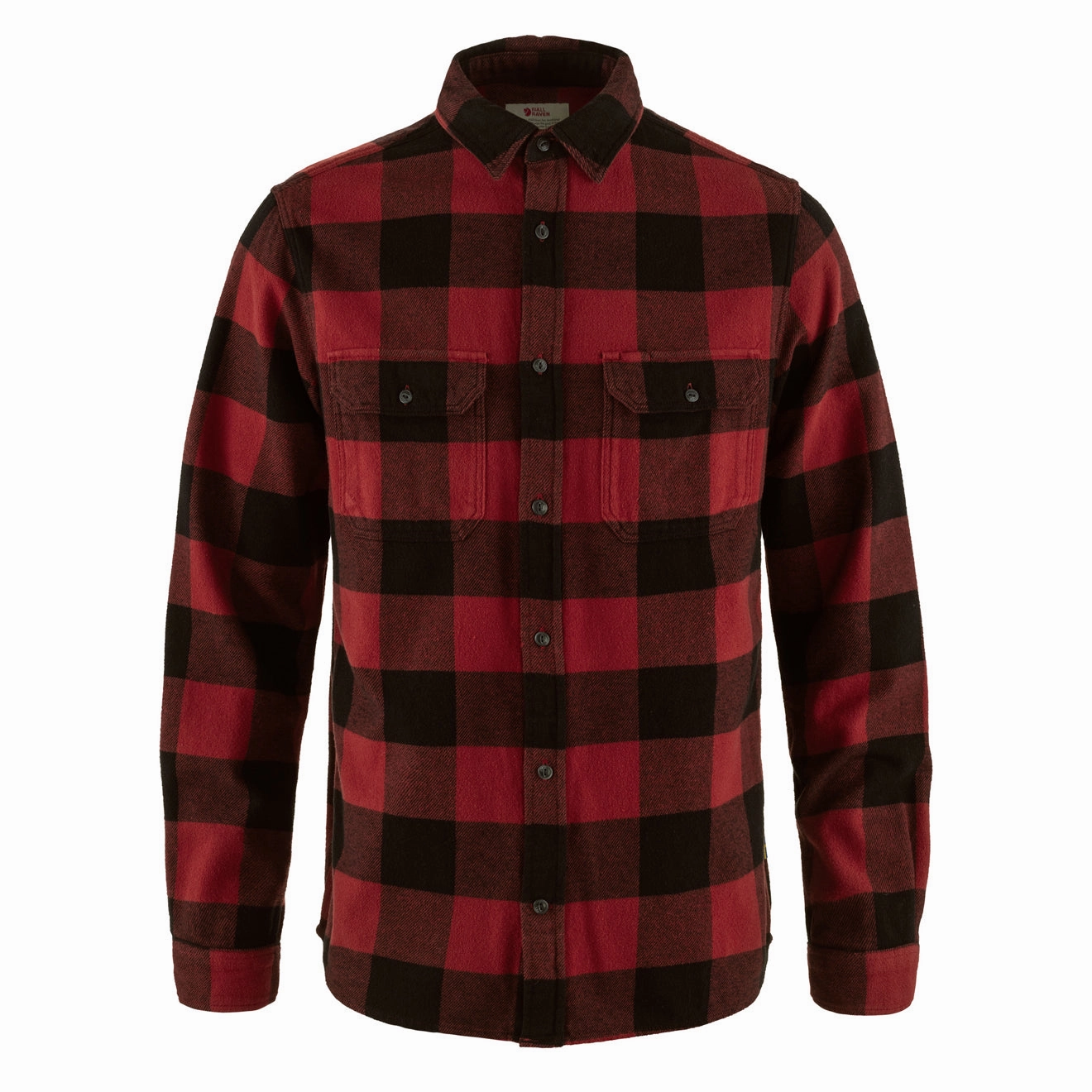 Special Offer Inside Fjallraven Ovik Heavy Flannel Shirt Red / Black