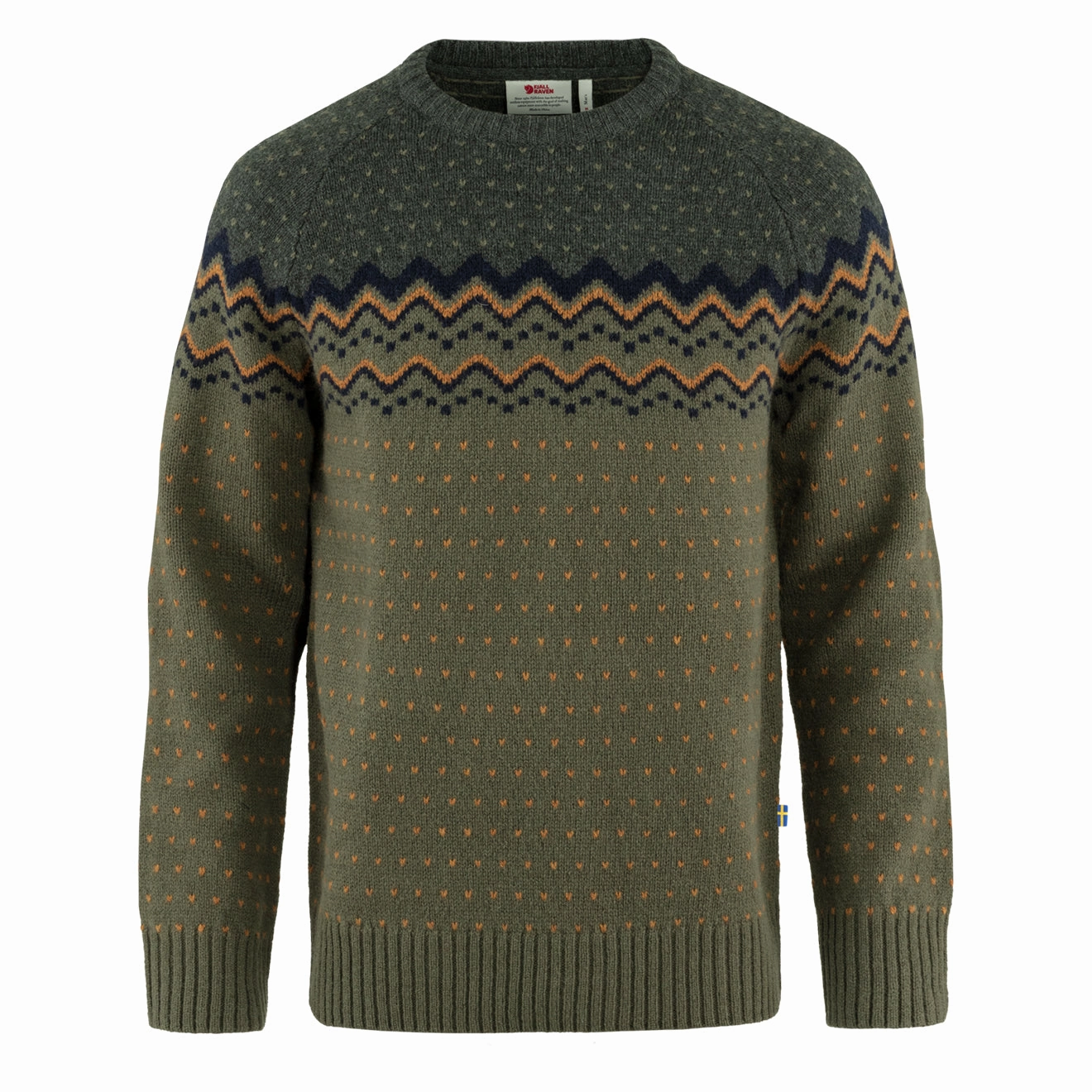 Shop Hot Deals Fjallraven Ovik Knit Sweater Laurel Green / Deep Forest