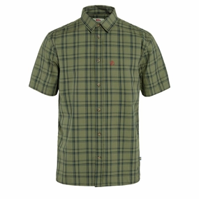 Shop Save Big Fjallraven Ovik Lite Shirt Ss Green-Dark Navy