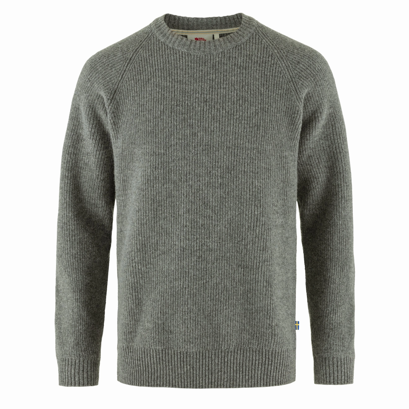 Fjallraven Ovik Rib Sweater Grey Shop Now Save Big Price Drop