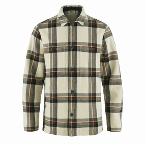 Trending Hot Deal Fjallraven Singi Flannel Overshirt Chalk White / Dark Navy