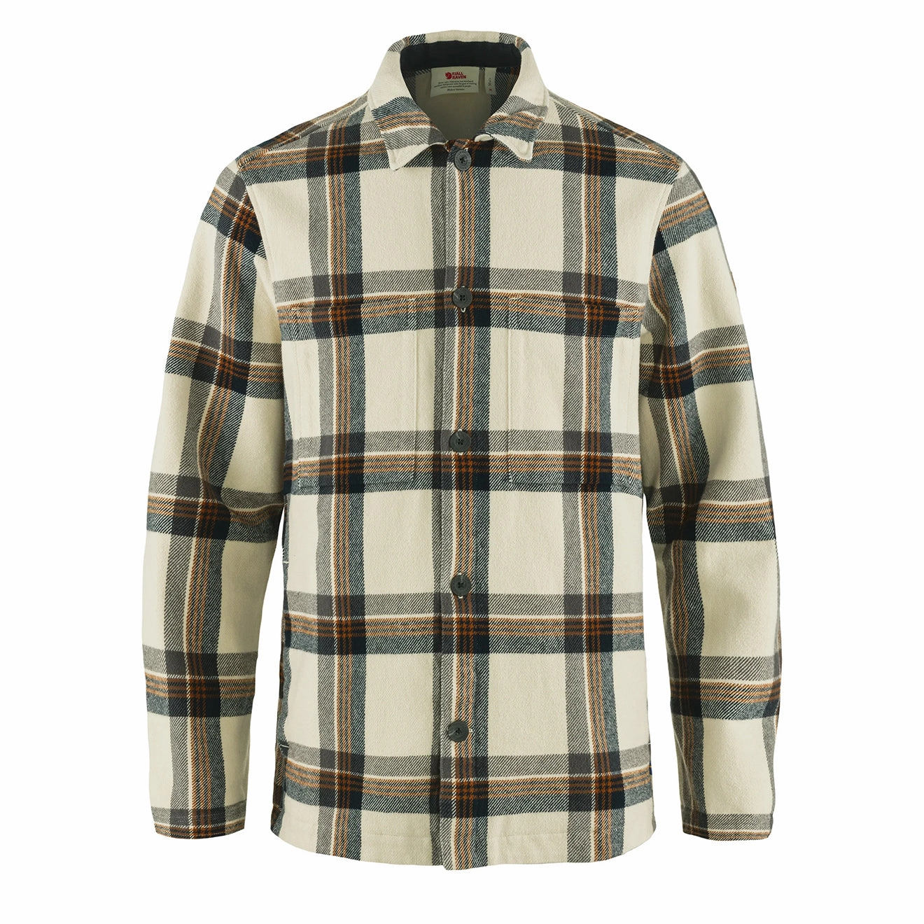 Grab It Before Gone Fjallraven Singi Flannel Overshirt Chalk White / Dark Navy