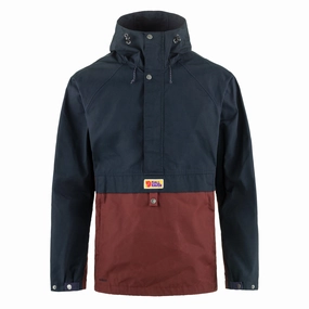 Shop the Savings Now Fjallraven Vardag Anorak Dark Navy / Maroon