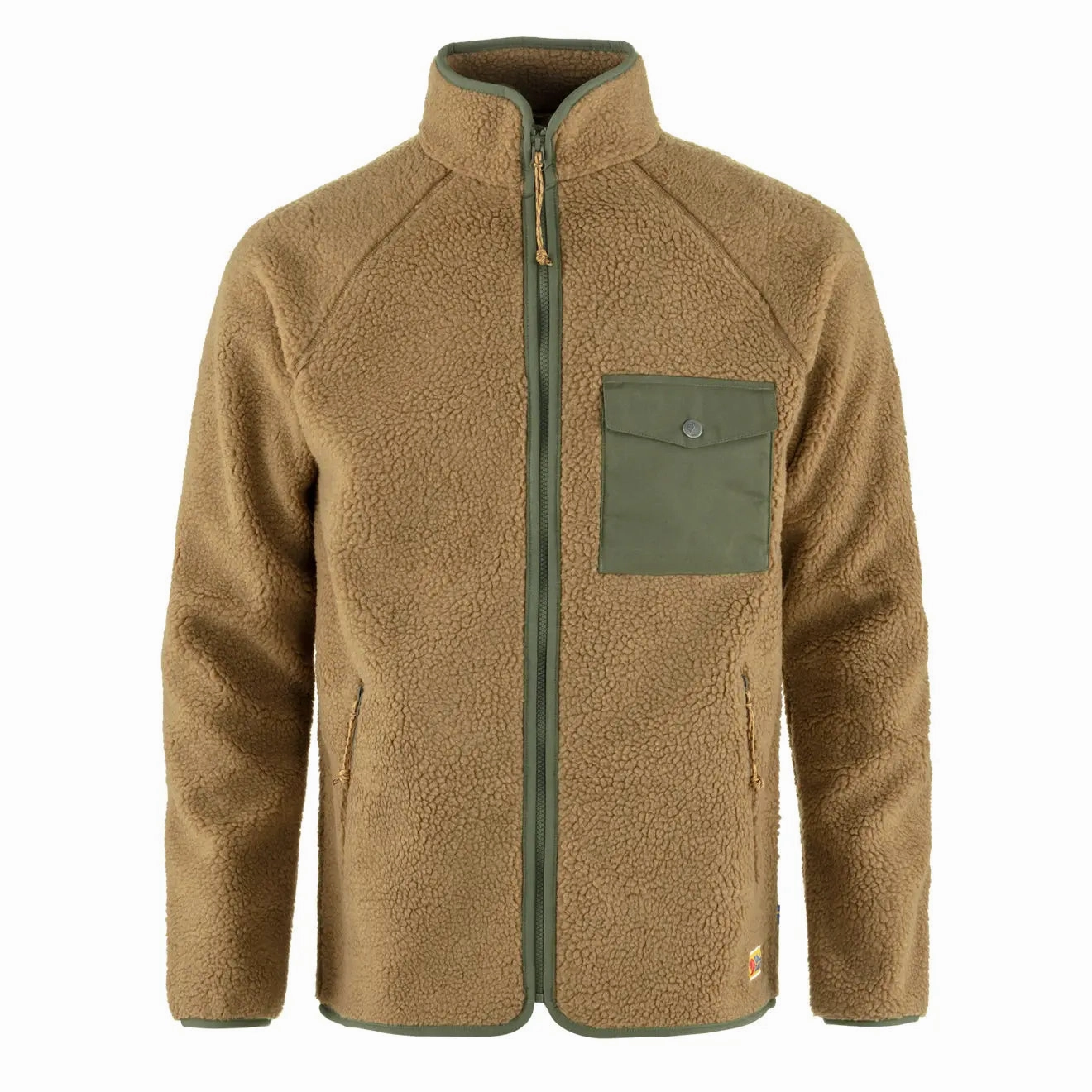 Fjallraven Vardag Pile Fleece Buckwheat Brown / Laurel Green Instant Savings Deal
