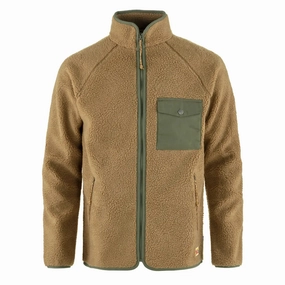 Fjallraven Vardag Pile Fleece Buckwheat Brown / Laurel Green Instant Savings Deal